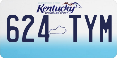 KY license plate 624TYM