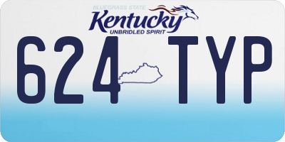 KY license plate 624TYP