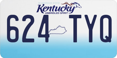 KY license plate 624TYQ