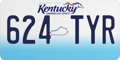 KY license plate 624TYR
