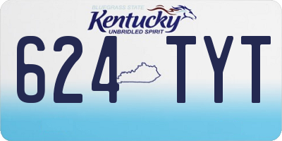 KY license plate 624TYT