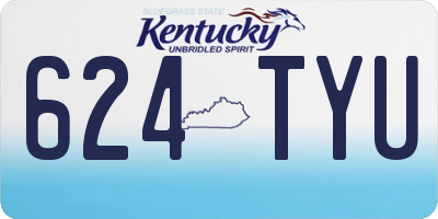 KY license plate 624TYU