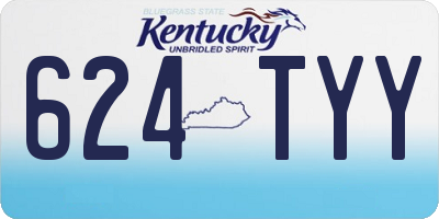 KY license plate 624TYY