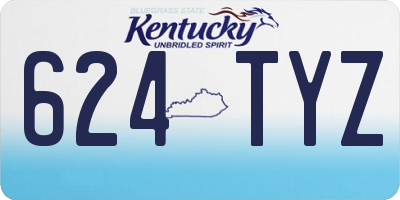 KY license plate 624TYZ