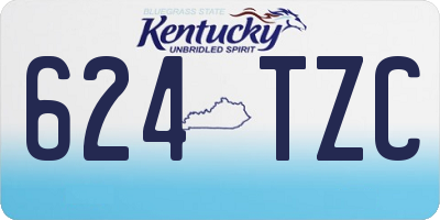 KY license plate 624TZC
