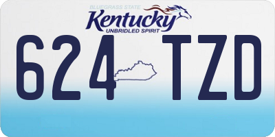 KY license plate 624TZD