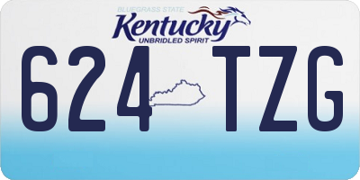 KY license plate 624TZG