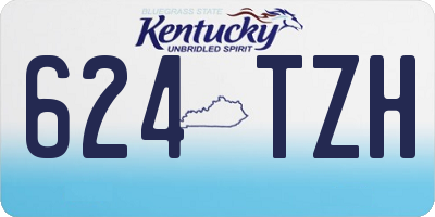 KY license plate 624TZH