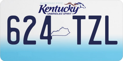 KY license plate 624TZL