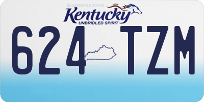 KY license plate 624TZM