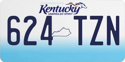 KY license plate 624TZN