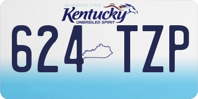 KY license plate 624TZP