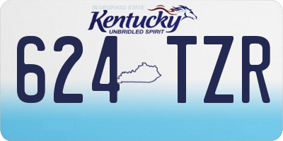 KY license plate 624TZR