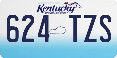 KY license plate 624TZS