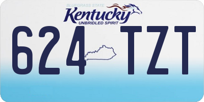 KY license plate 624TZT