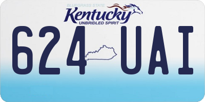 KY license plate 624UAI