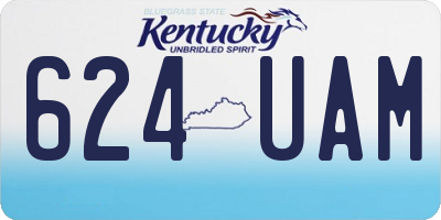 KY license plate 624UAM