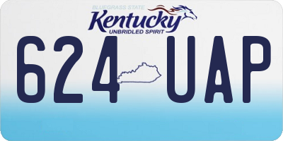 KY license plate 624UAP