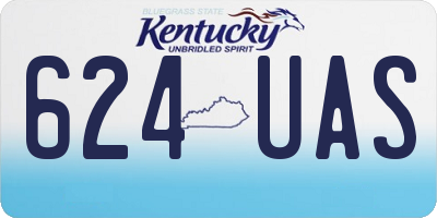 KY license plate 624UAS
