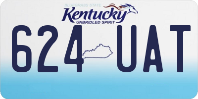 KY license plate 624UAT