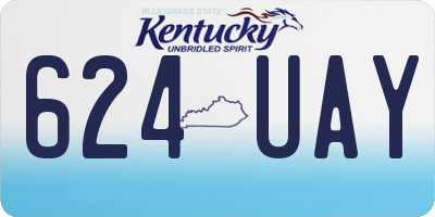 KY license plate 624UAY