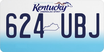 KY license plate 624UBJ