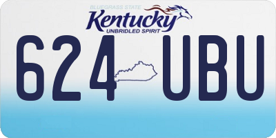 KY license plate 624UBU
