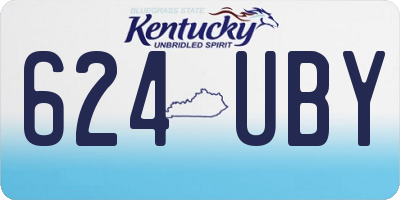 KY license plate 624UBY