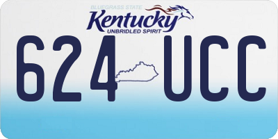 KY license plate 624UCC