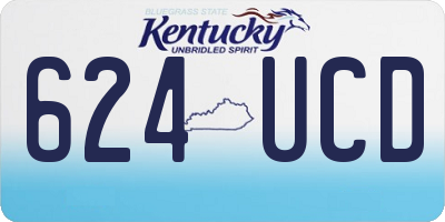 KY license plate 624UCD