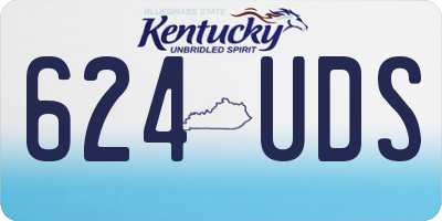 KY license plate 624UDS
