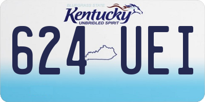 KY license plate 624UEI