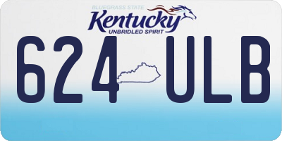KY license plate 624ULB