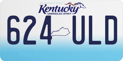 KY license plate 624ULD