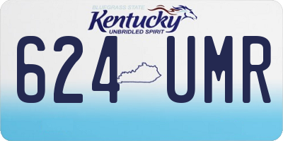 KY license plate 624UMR