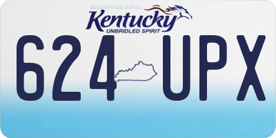KY license plate 624UPX