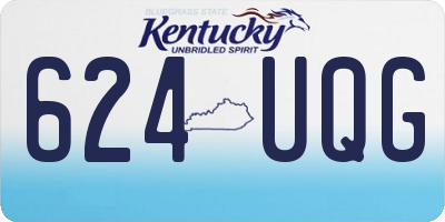 KY license plate 624UQG