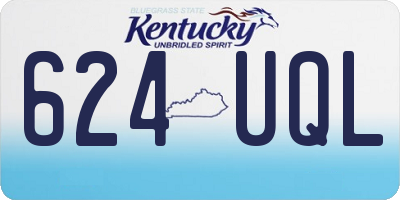 KY license plate 624UQL