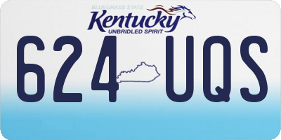 KY license plate 624UQS