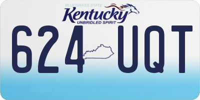 KY license plate 624UQT