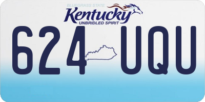 KY license plate 624UQU