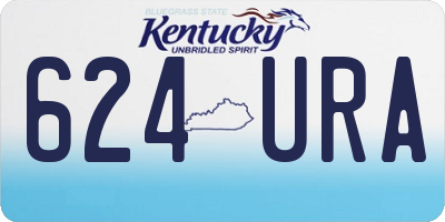 KY license plate 624URA