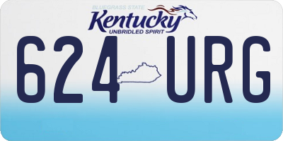 KY license plate 624URG