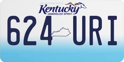 KY license plate 624URI