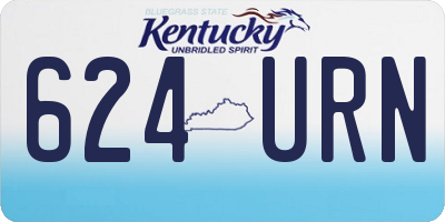 KY license plate 624URN