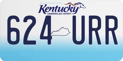 KY license plate 624URR