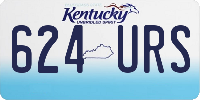 KY license plate 624URS