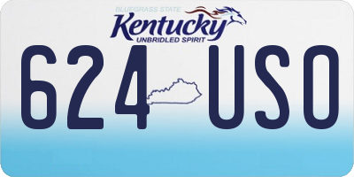 KY license plate 624USO