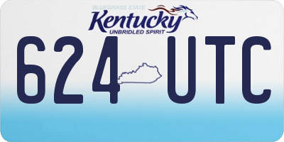KY license plate 624UTC