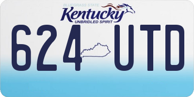 KY license plate 624UTD